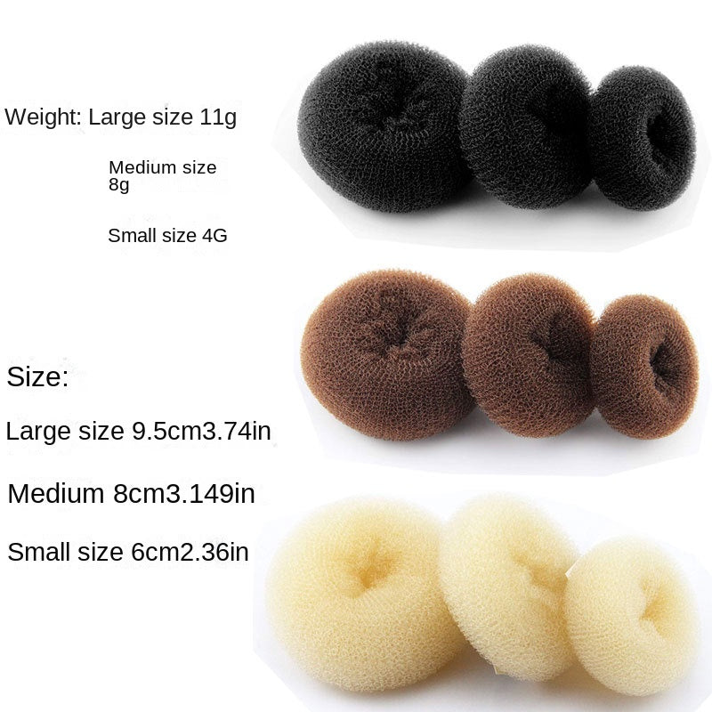 6/8/9.5cm Magic Hair Bun Maker Elegant Women Ladies Girls Magic Shaper Donut Hairbands Ponytail Hair Styling Tools Accessories
