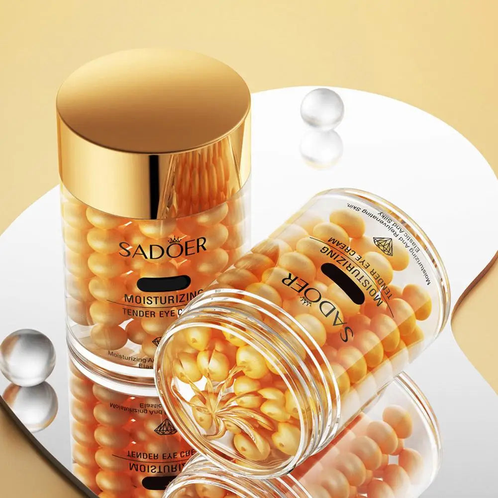 24K Gold Eye Cream For Deep Hydrating, Golden Eye Cream For Dark Circles And Puffiness,Moisturizing Firming Gold Eye Cream 60g