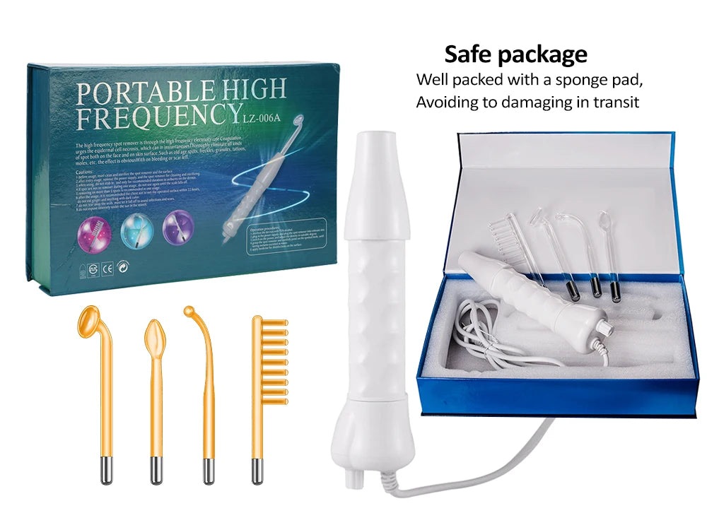 Glass Tube Wand Skin Tightening Remove Wrinkle Acne Spots