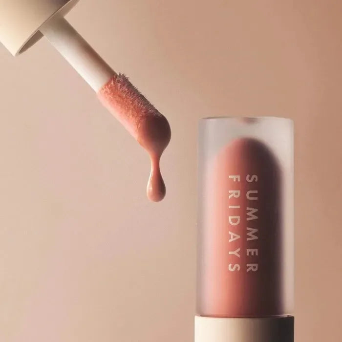 Christmas Hot Sales Summer Fridays NEW Lipstick Moisturizing Nourishing Transparent Pink Guava Lip Gloss Makeup Beauty Suit Care