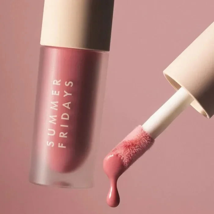 Christmas Hot Sales Summer Fridays NEW Lipstick Moisturizing Nourishing Transparent Pink Guava Lip Gloss Makeup Beauty Suit Care