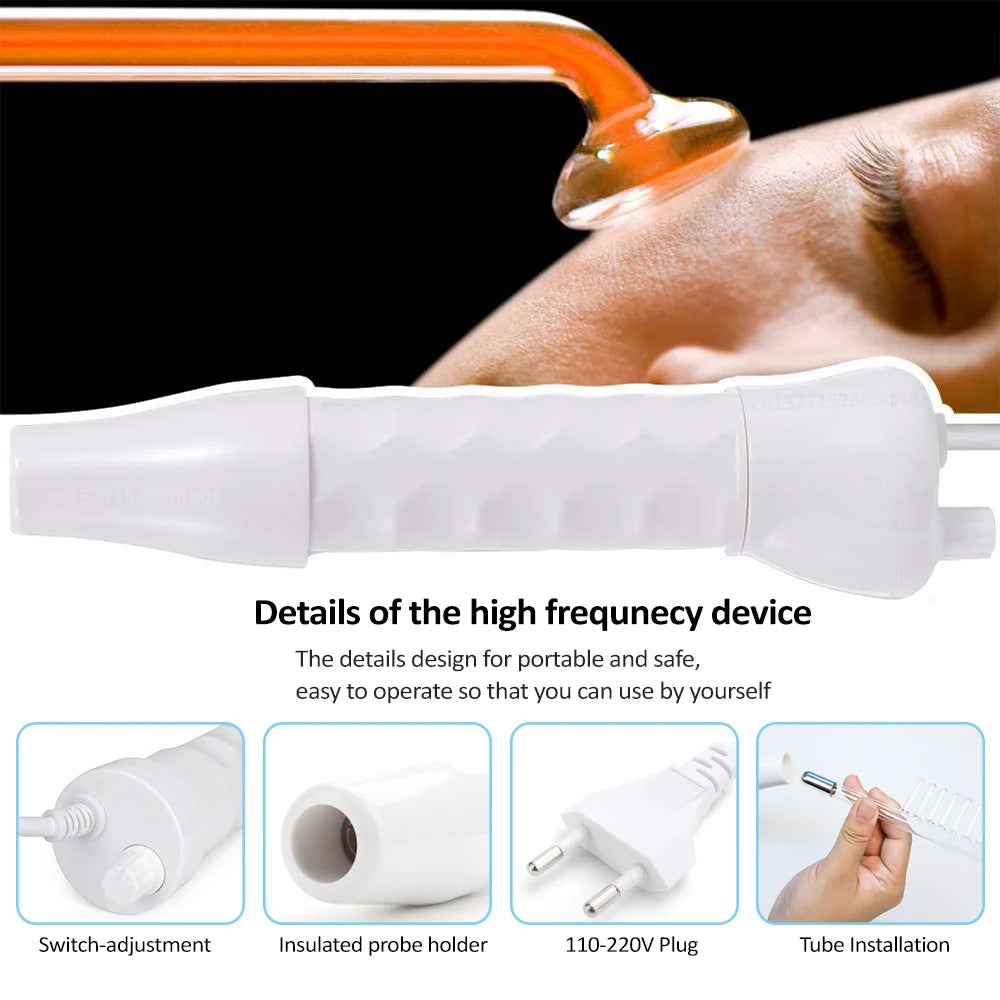 Glass Tube Wand Skin Tightening Remove Wrinkle Acne Spots