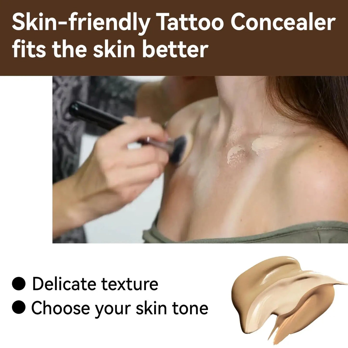 Waterproof Tattoo Concealer Cover Scar Makeup Brighten Foundation Cream Freckle Birthmarks Cover Concealer Body Coverage Cream