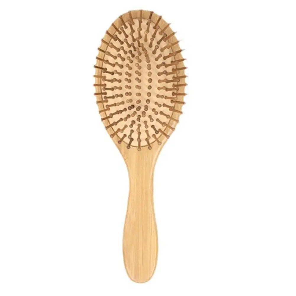 Bamboo Hair Brush,Natural Wooden Bamboo Comb Paddle Detangling Hair Brush Wide-tooth And Tail Comb For Thick/Thin/Curly/Dry Hair