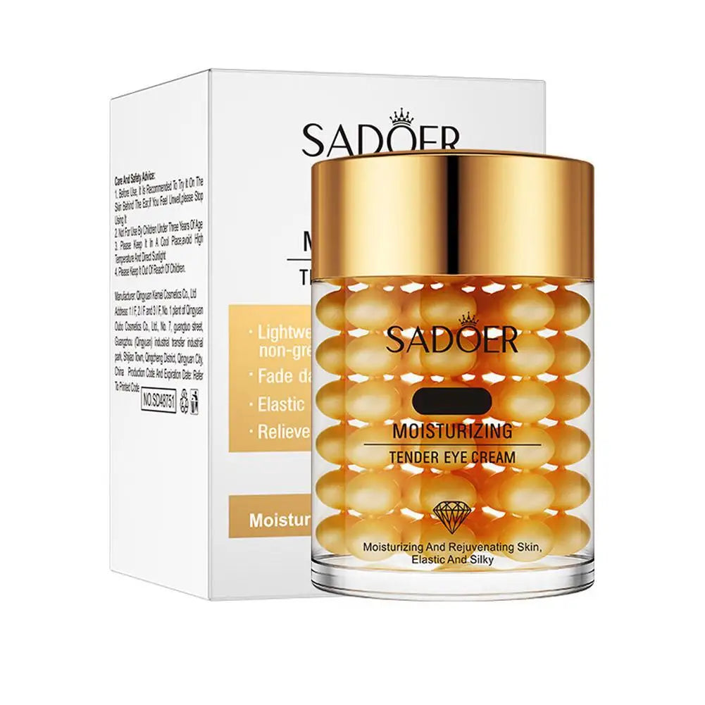 24K Gold Eye Cream For Deep Hydrating, Golden Eye Cream For Dark Circles And Puffiness,Moisturizing Firming Gold Eye Cream 60g