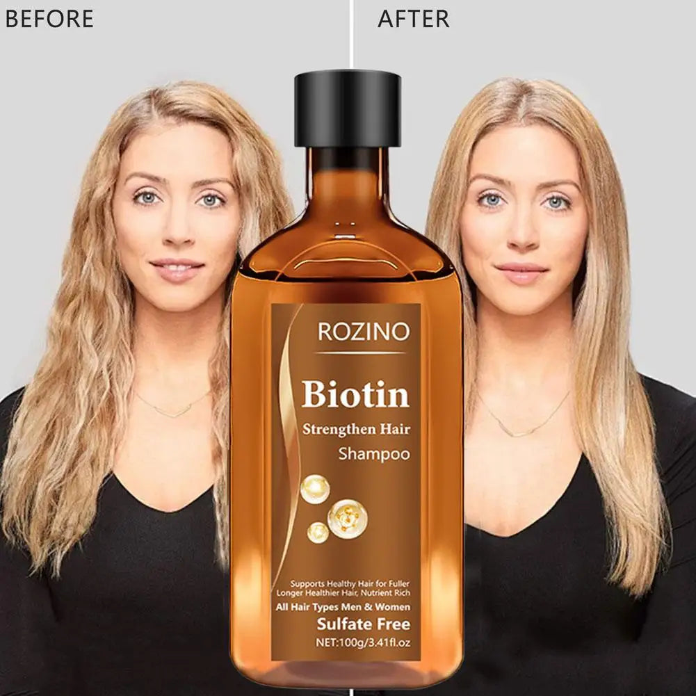 1/2PCS Biotin Hair Growth Shampoo Anti Hair Loss Anti Dandruff Thickening Shampoo For Thinning Hair Regrowth Nourishing Hair