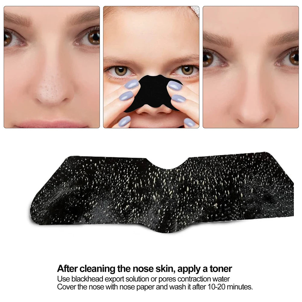 Men Blackhead Pore Strips,(10/30/50 Counts) Blackhead Remover-Deep Cleansing Charcoal Strips for Face Nose Pores Pore Tightening