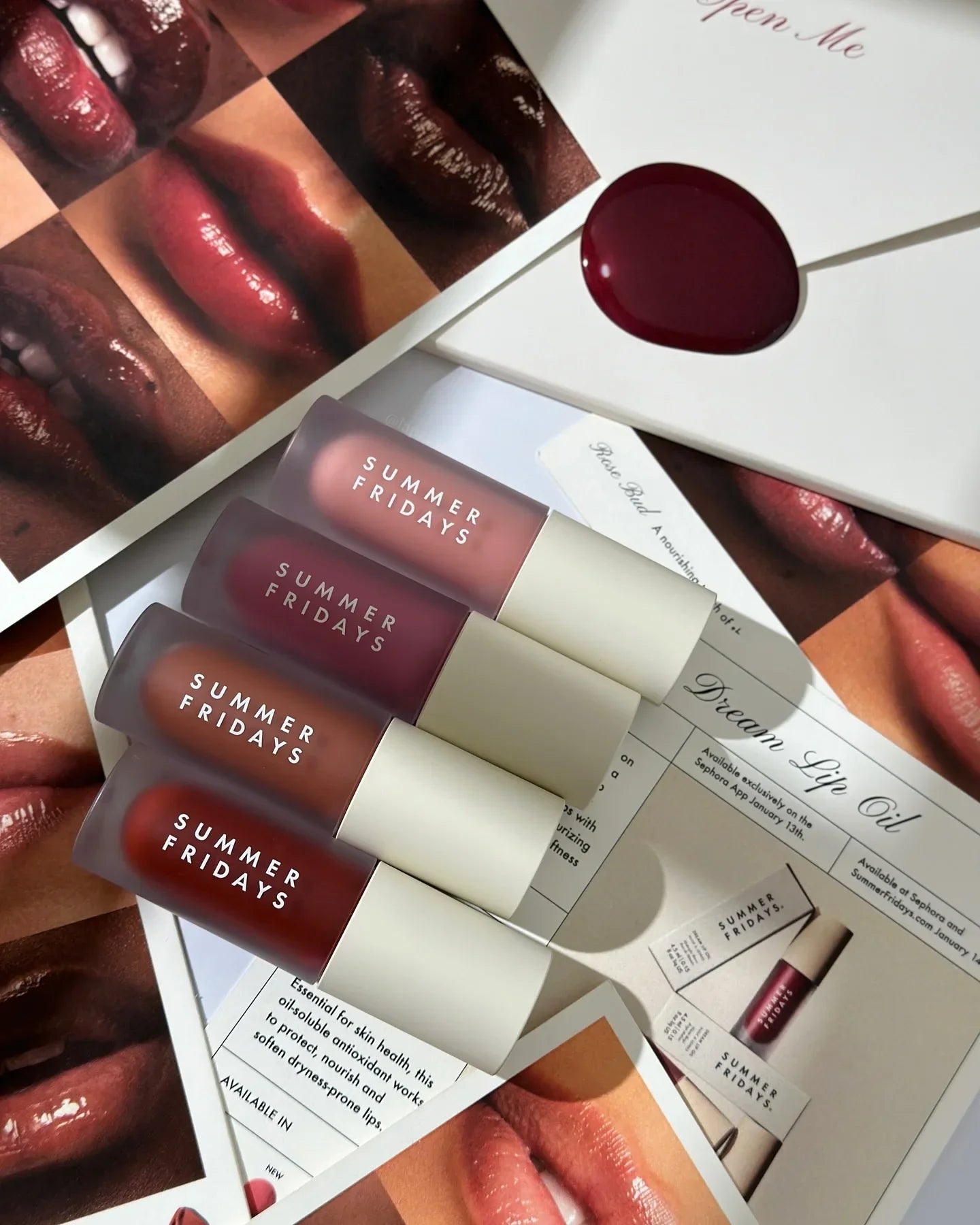 Christmas Hot Sales Summer Fridays NEW Lipstick Moisturizing Nourishing Transparent Pink Guava Lip Gloss Makeup Beauty Suit Care