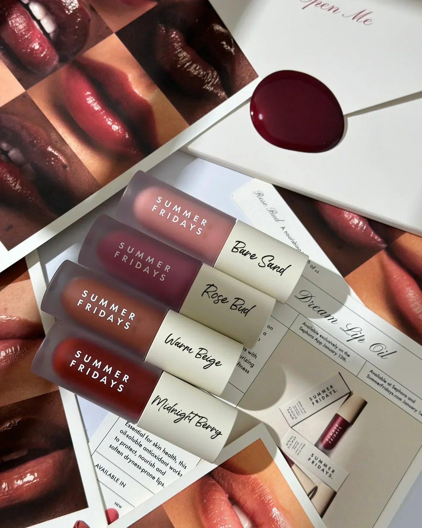 Christmas Hot Sales Summer Fridays NEW Lipstick Moisturizing Nourishing Transparent Pink Guava Lip Gloss Makeup Beauty Suit Care