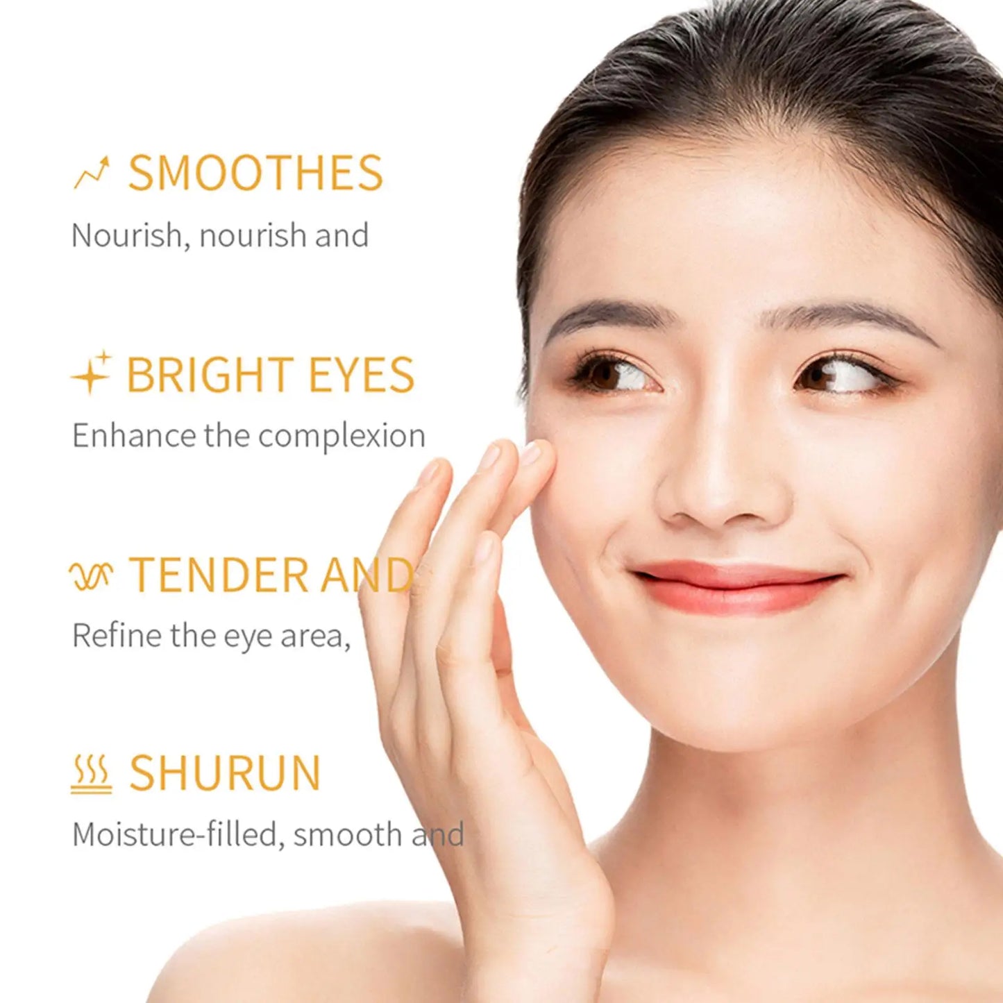 24K Gold Eye Cream For Deep Hydrating, Golden Eye Cream For Dark Circles And Puffiness,Moisturizing Firming Gold Eye Cream 60g