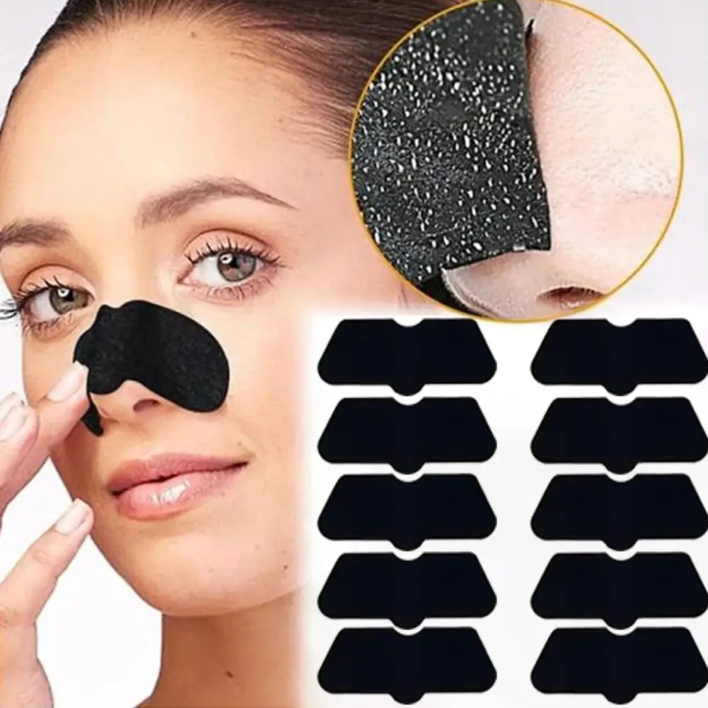 Men Blackhead Pore Strips,(10/30/50 Counts) Blackhead Remover-Deep Cleansing Charcoal Strips for Face Nose Pores Pore Tightening