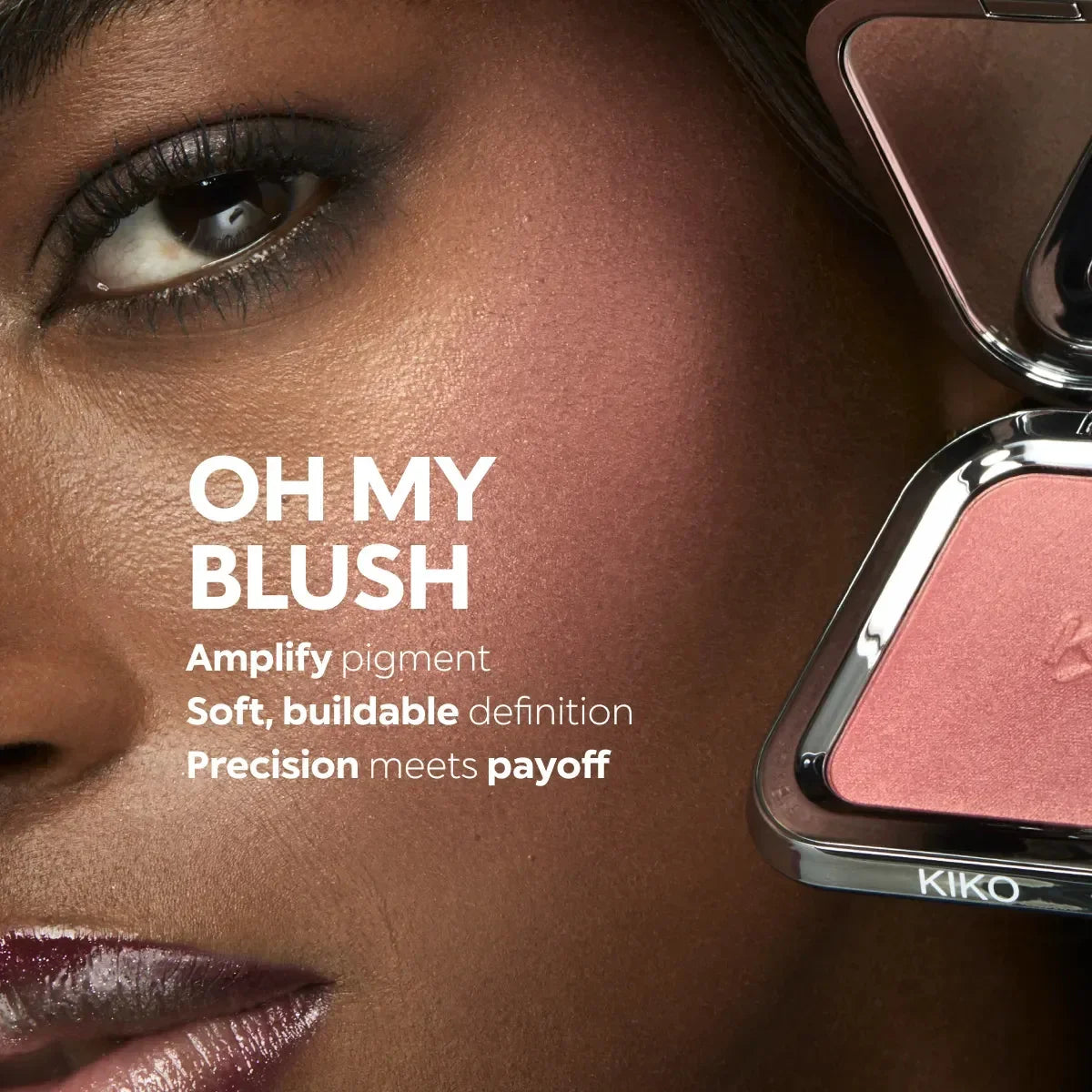 KIKO Unlimited Blush Long-lasting Rouge Powder Blusher With a Buildable Result Lipstick Cheek Pocket Blush Easy To Apply Color