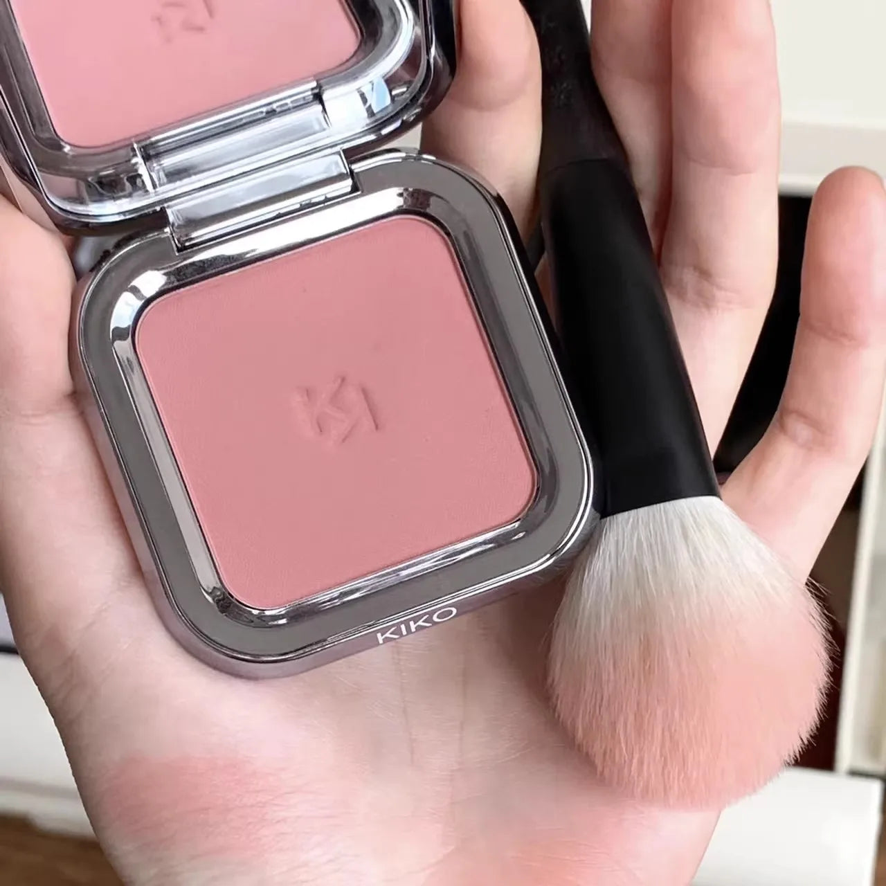 KIKO Unlimited Blush Long-lasting Rouge Powder Blusher With a Buildable Result Lipstick Cheek Pocket Blush Easy To Apply Color